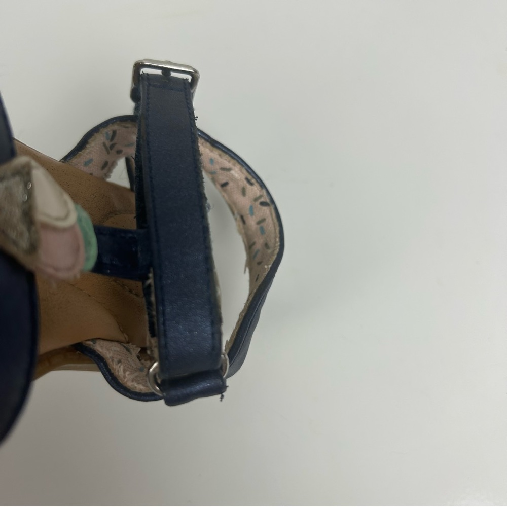 Born Sprinkles navy blue T sandal with ice cream cone toddler size 6 - Picture 12 of 16
